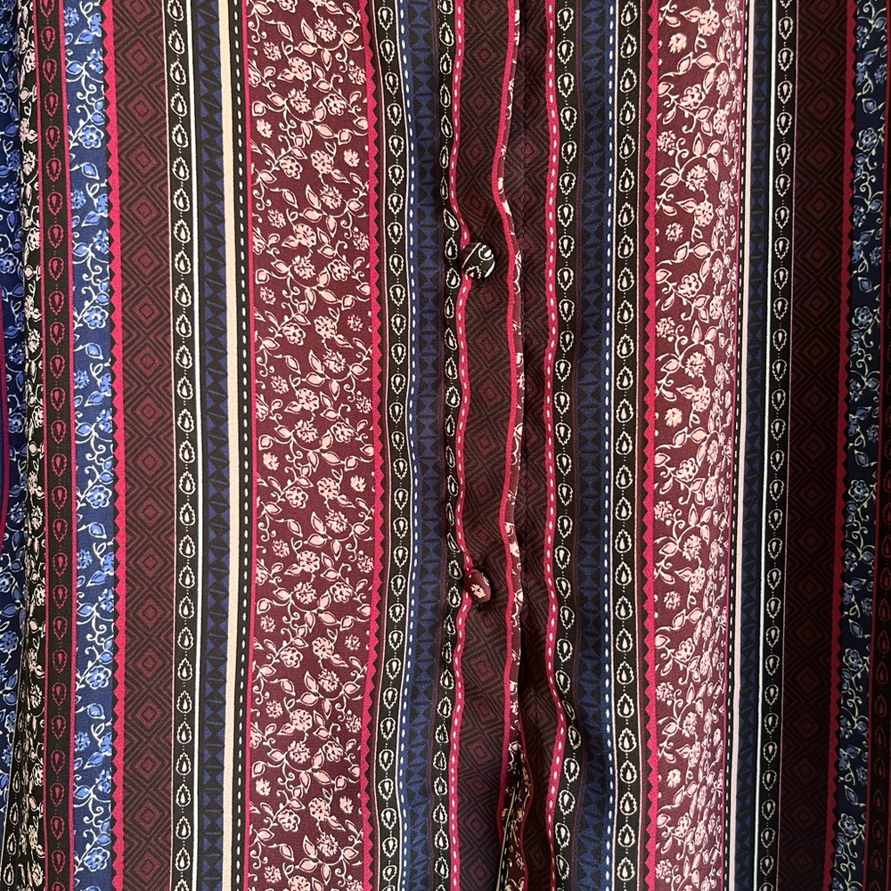 Torrid Size 2 (Plus) Boho Print Chiffon Tie Sleev… - image 6